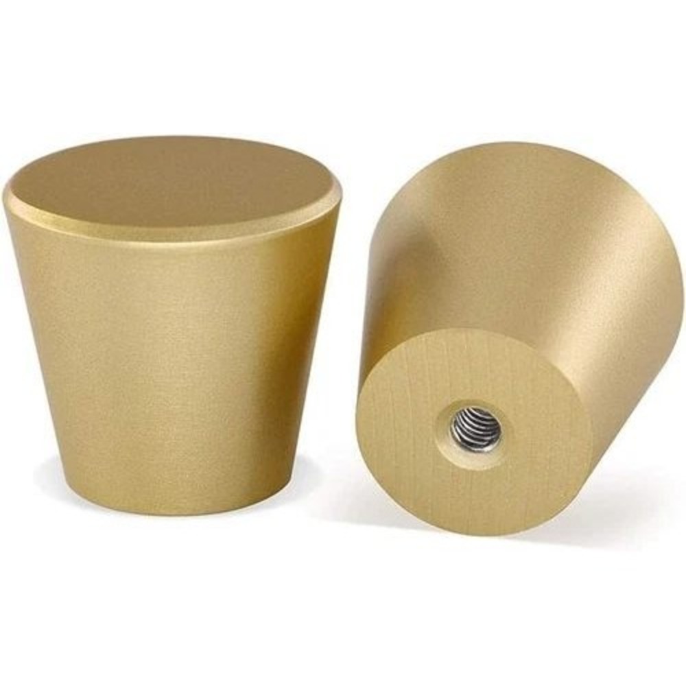 10 Pack Brass Cabinet Knobs Brushed Gold Modern Drawer Pulls MO-LS745GD-10Pack